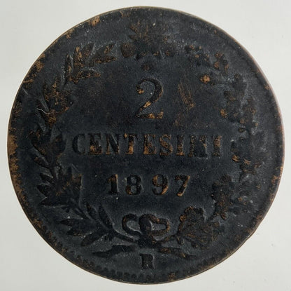 1897 Italy 2 Centesimi Coin | Collectable Grade