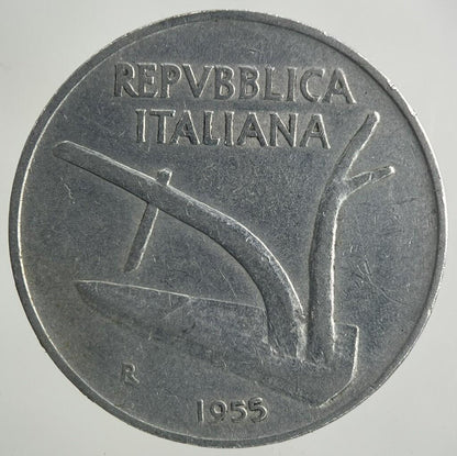 1955 Italy 10 Lira Coin | Fine Collectable Grade