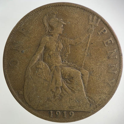 1919 George V One Penny Coin | Collectable Grade