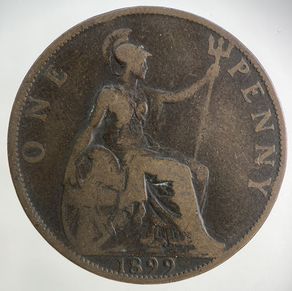 1899 Victoria One Penny Coin | Collectable Grade