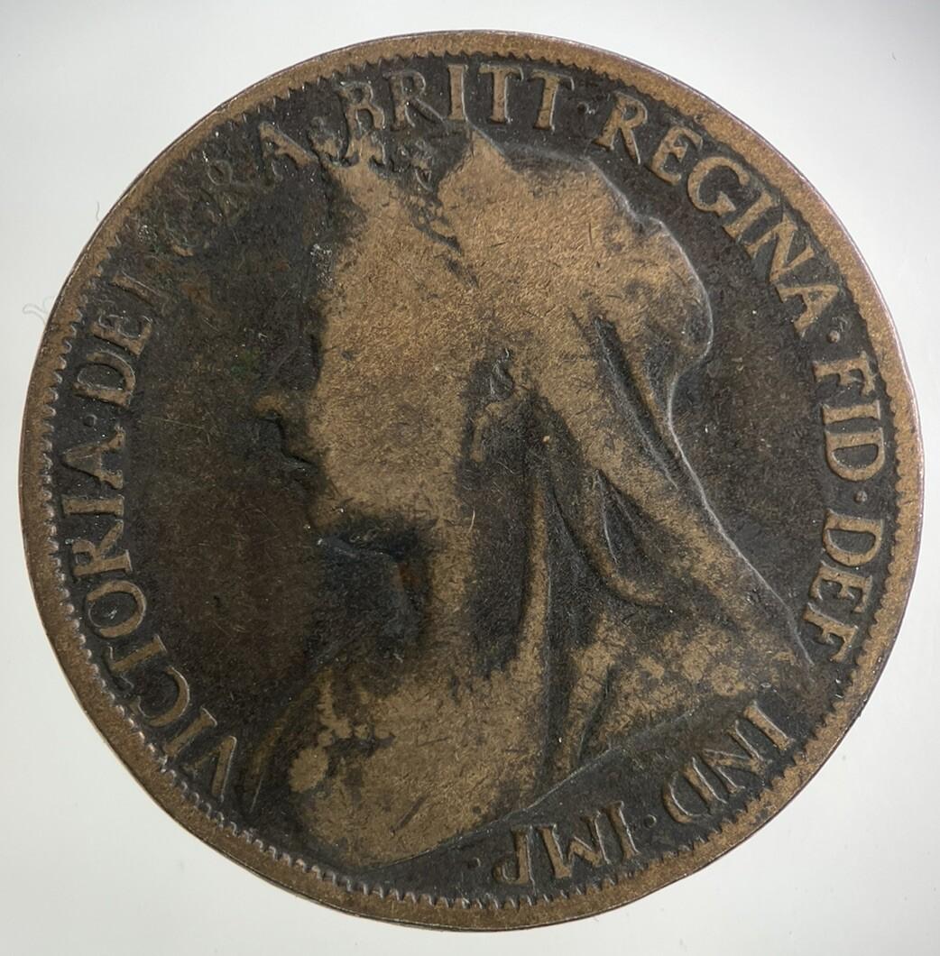 1896 Victoria One Penny Coin | Collectable Grade