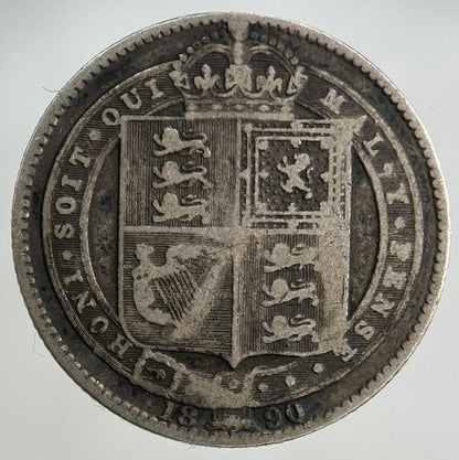 1890 Victoria Shilling Silver Coin | Collectable Grade