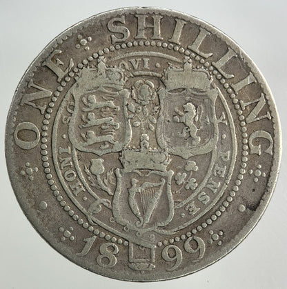 1899 Victoria Shilling Silver Coin | Collectable Grade