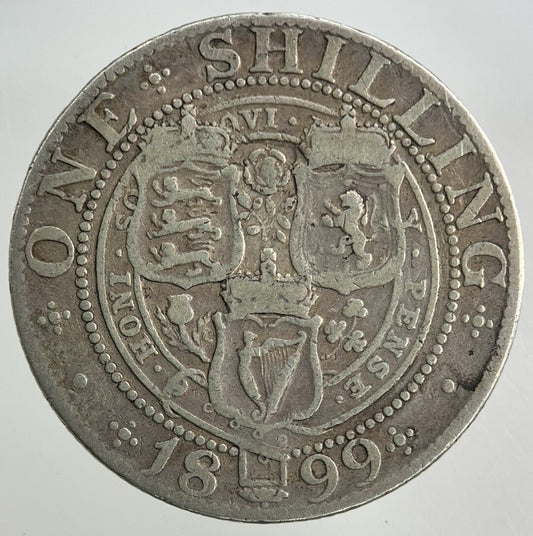 1899 Victoria Shilling Silver Coin | Collectable Grade