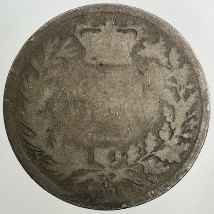 1875 Victoria Shilling Silver Coin | Fair Grade