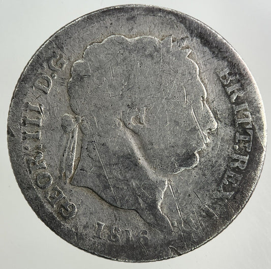 1816 George III 3rd Shilling Silver Coin | Fair Grade