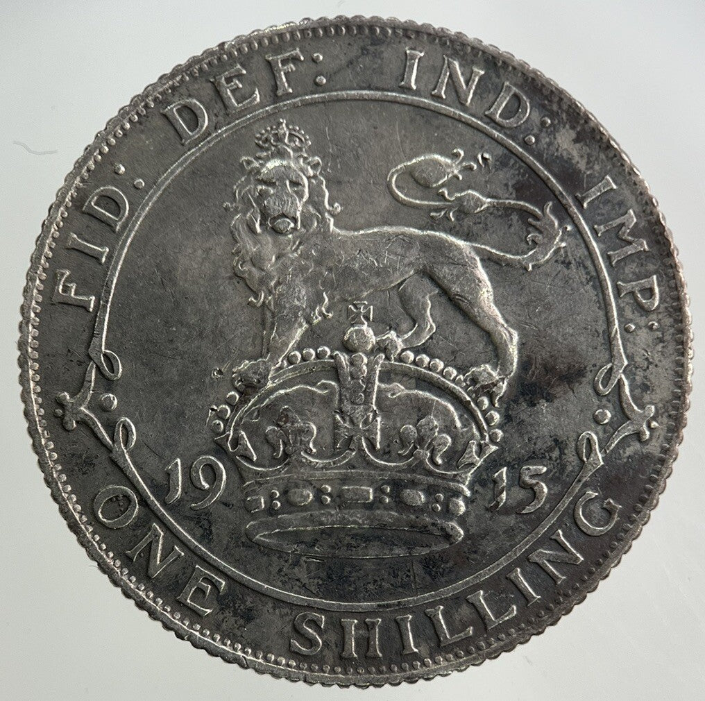1915 George V Shilling Silver Coin | Fine Collectable Grade