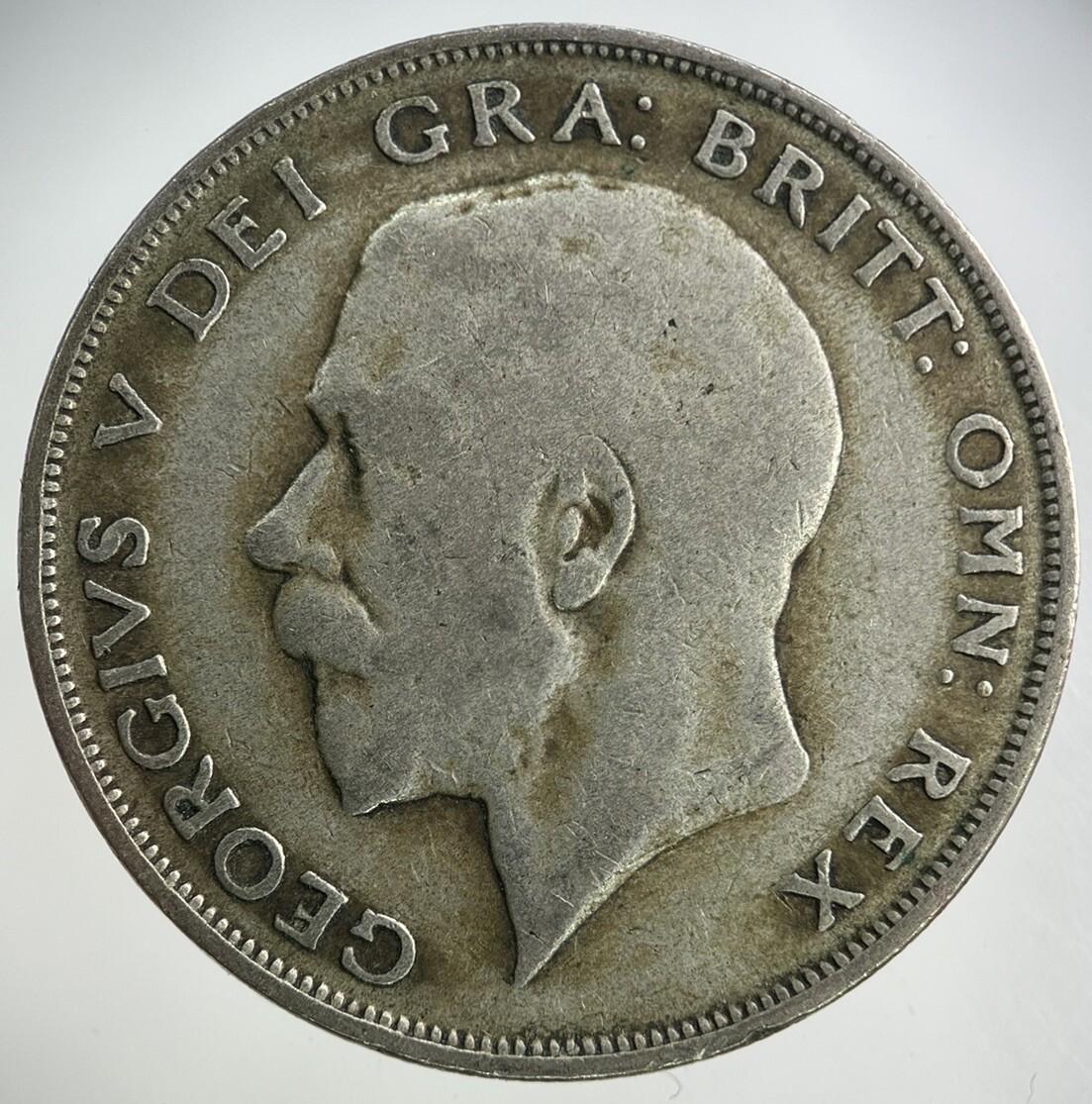 1921 George V Half-Crown Silver Coin | Fine Collectable Grade
