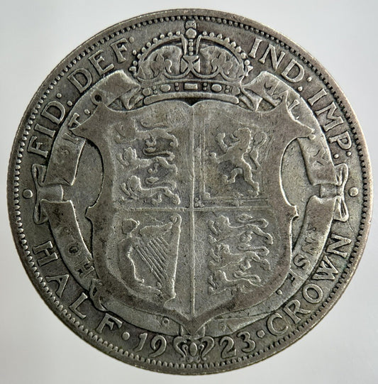 1923 George V Half-Crown Silver Coin | Fine Collectable Grade