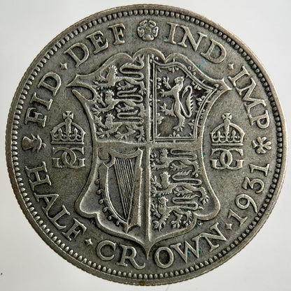 1931 George V Half-Crown Silver Coin | Fine Collectable Grade