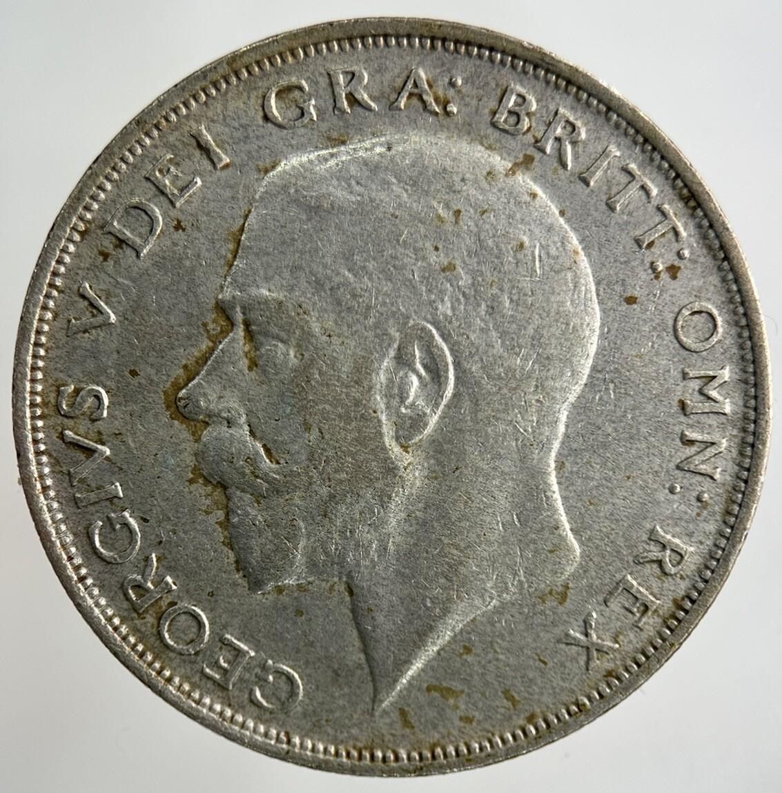 1921 George V Half-Crown Silver Coin | Fine Collectable Grade