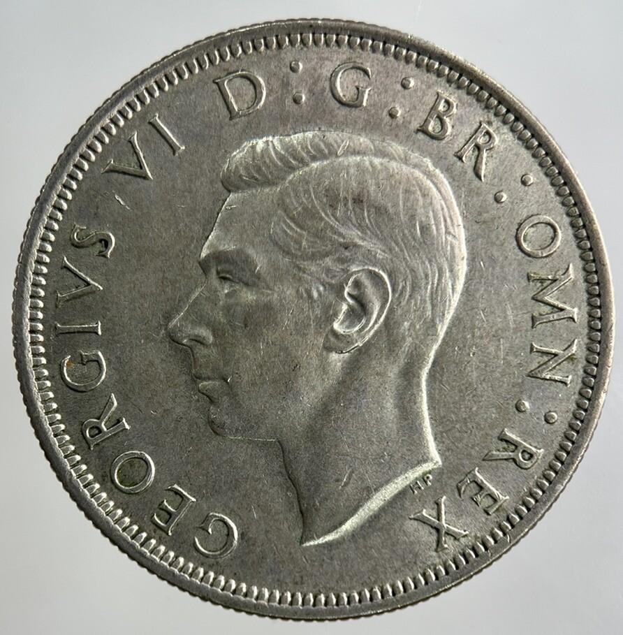 1945 George VI Half-Crown Silver Coin | Very High Grade