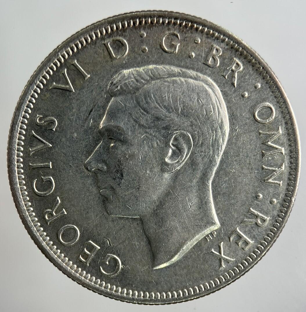 1944 George VI Half-Crown Silver Coin | Fine Collectable Grade