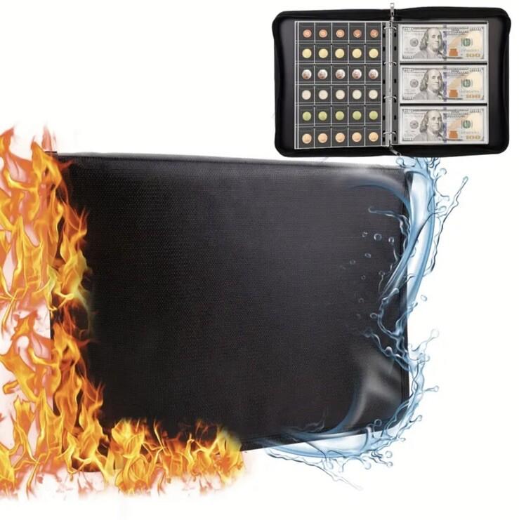 Coin & Banknote Collection Book Holder Album Fireproof & Waterproof - 300 Slots
