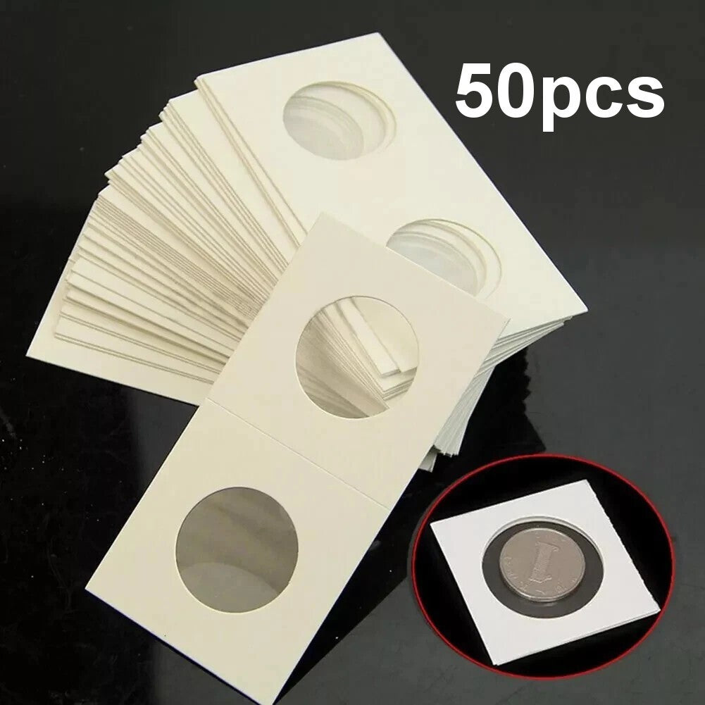 27.5mm Coin 2x2 Flips Holders - UK Stock - Quantity 50 - Other Sizes Available