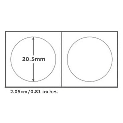 20.5mm Coin 2x2 Flips Holders - UK Stock - Quantity 50 - Other Sizes Available