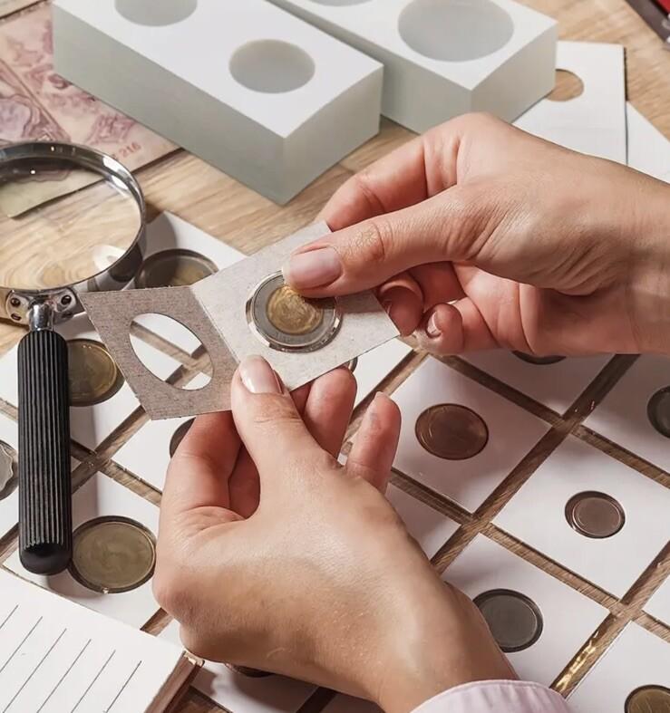 20.5mm Coin 2x2 Flips Holders - UK Stock - Quantity 50 - Other Sizes Available