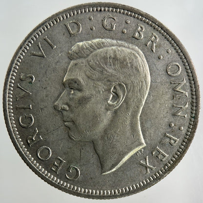 1939 George VI Half-Crown Silver Coin | Fine Collectable Grade