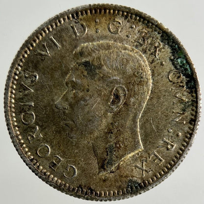 1945 George VI Sixpence Silver Coin | Fine Collectable Grade
