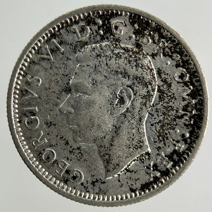 1937 George VI Sixpence Silver Coin | Fine Collectable Grade