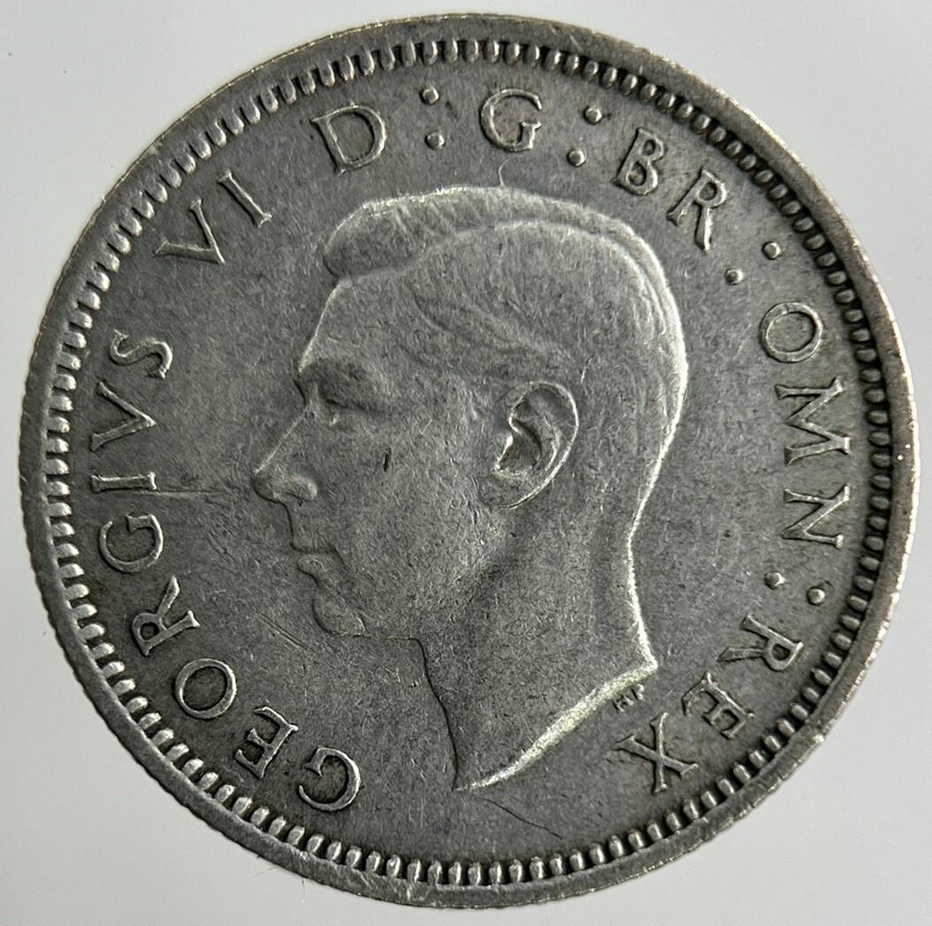1945 George VI Sixpence Silver Coin | Fine Collectable Grade