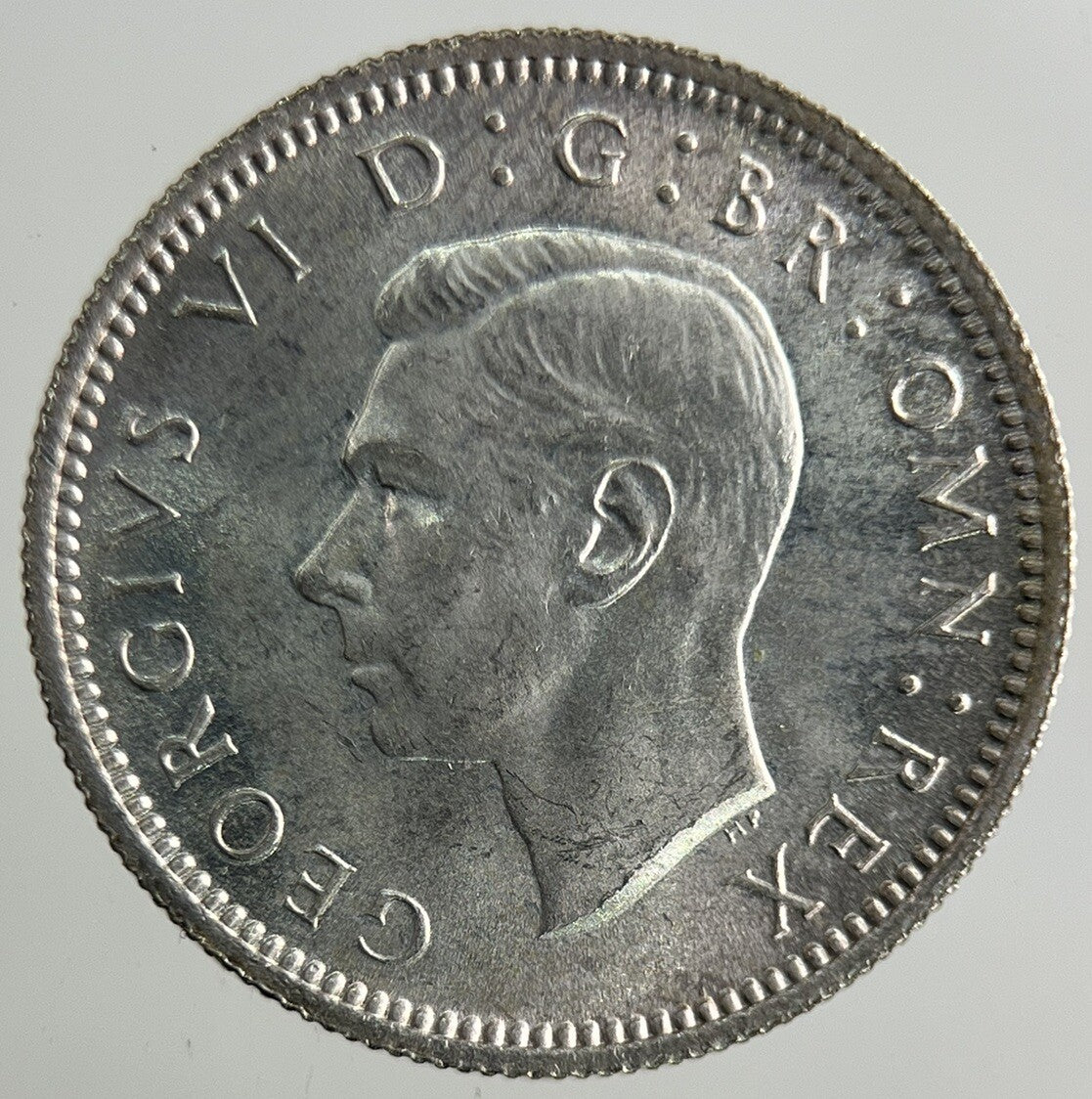 1946 George VI Sixpence Silver Coin | Very High Grade