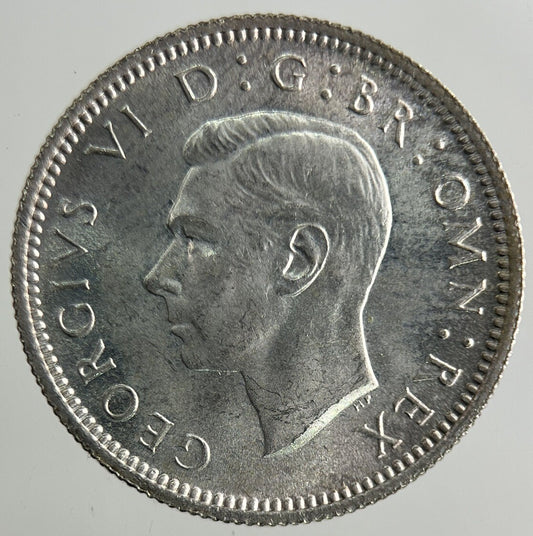 1946 George VI Sixpence Silver Coin | Very High Grade