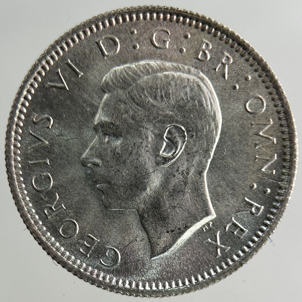 1946 George VI Sixpence Silver Coin | Very High Grade