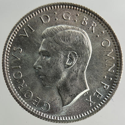 1946 George VI Sixpence Silver Coin | Very High Grade