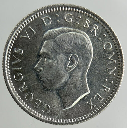 1946 George VI Sixpence Silver Coin | Very High Grade
