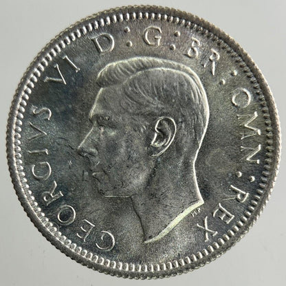 1946 George VI Sixpence Silver Coin | Very High Grade