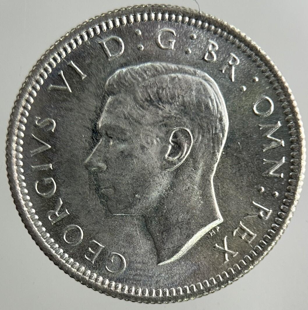1946 George VI Sixpence Silver Coin | Very High Grade
