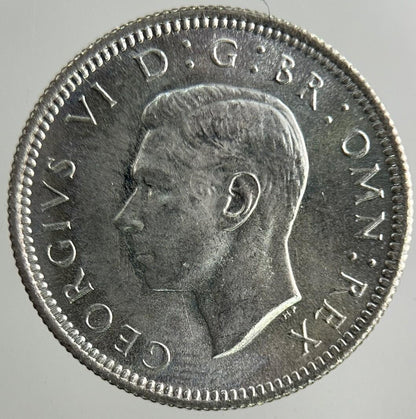 1946 George VI Sixpence Silver Coin | Very High Grade
