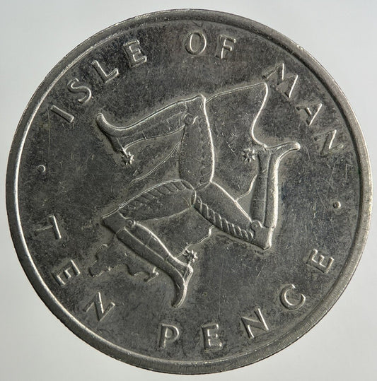 1976 Isle Of Man 10p Ten-Pence Coin | Fine Collectable Grade
