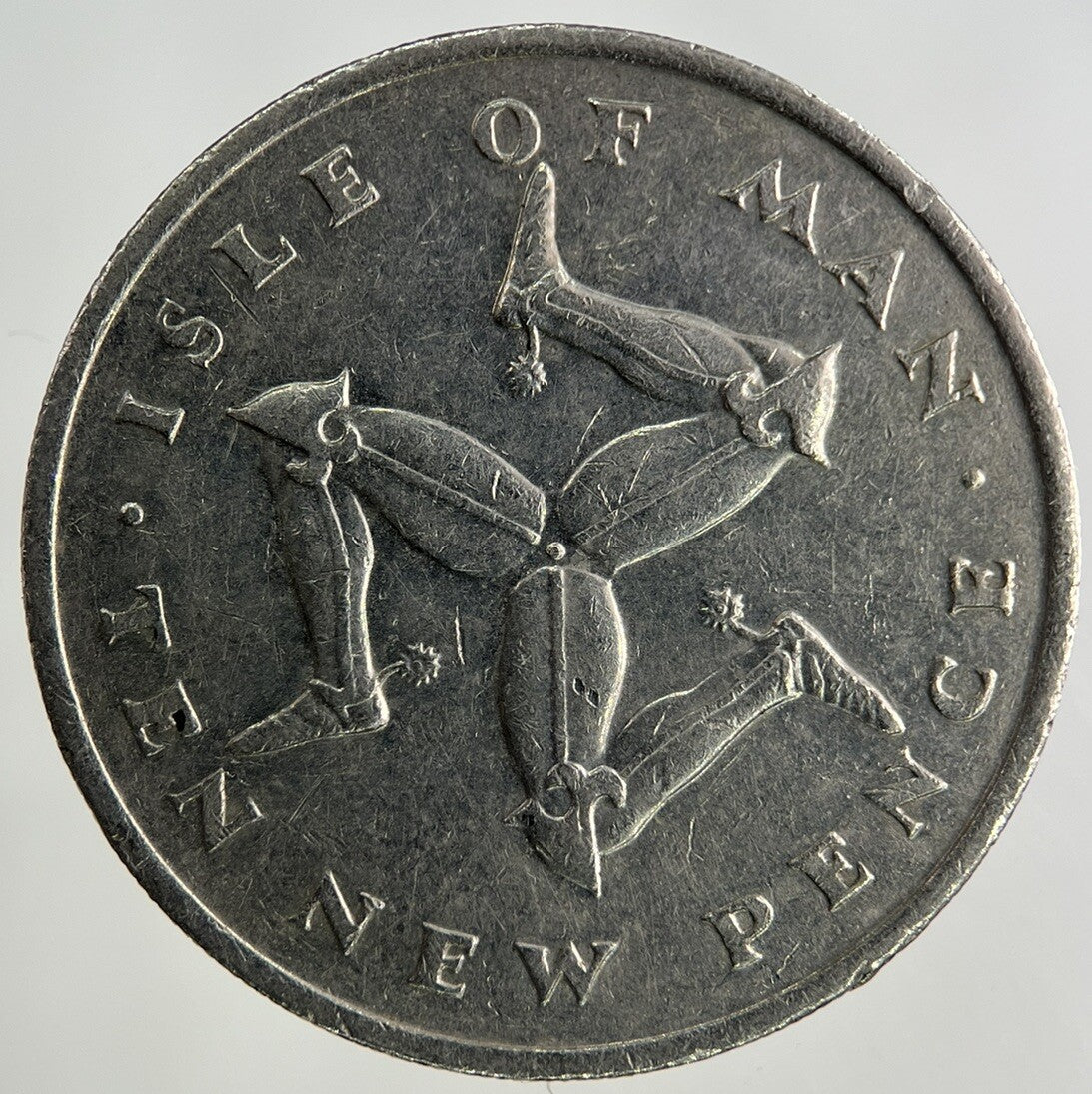 1975 Isle Of Man 10p Ten-Pence Coin | Fine Collectable Grade