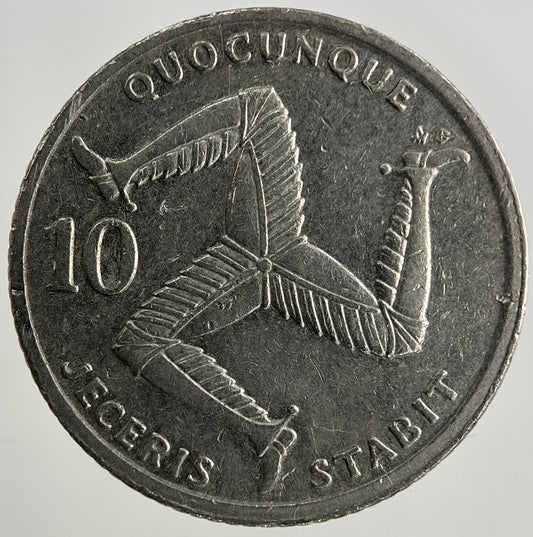 1992 Isle Of Man 10p Ten-Pence Coin | Fine Collectable Grade