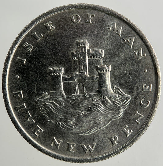 1975 Isle Of Man 5p Five-Pence Coin | Fine Collectable Grade