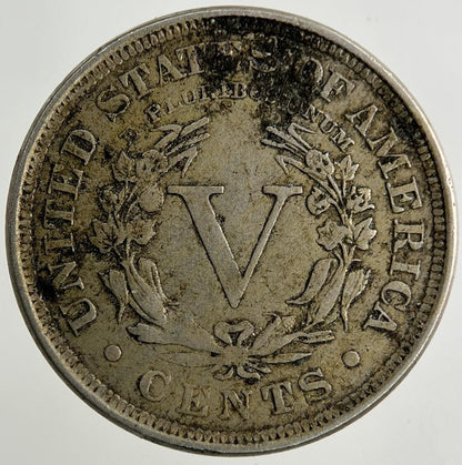 1903 US USA 5 V Cents Nickel Coin | Fine Collectable Grade