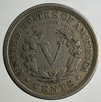 1894 US USA 5 V Cents Nickel Coin | Fine Collectable Grade