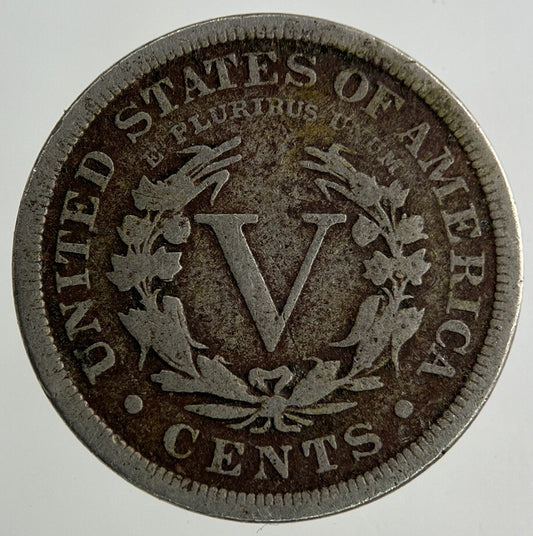 1908 US USA 5 V Cents Nickel Coin | Collectable Grade