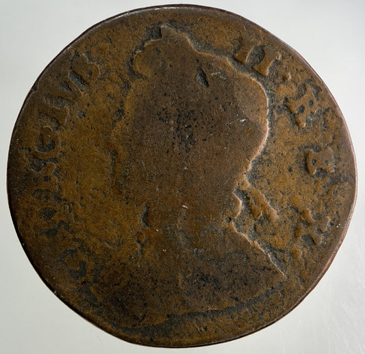 1737 George II 2nd Half-Penny Coin | Collectable Grade