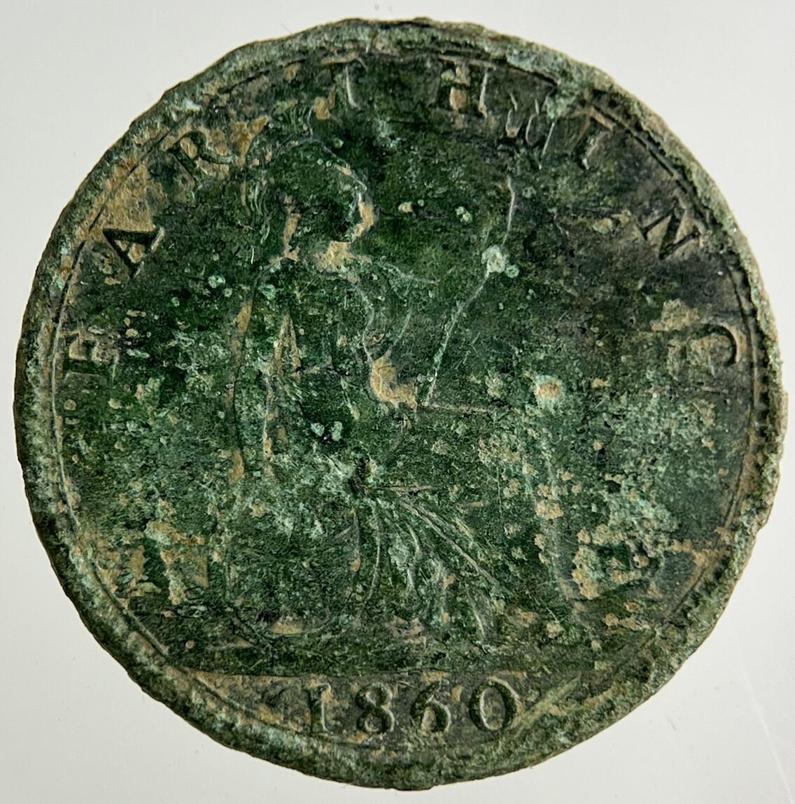 1860 Victoria Farthing Coin | Collectable Grade