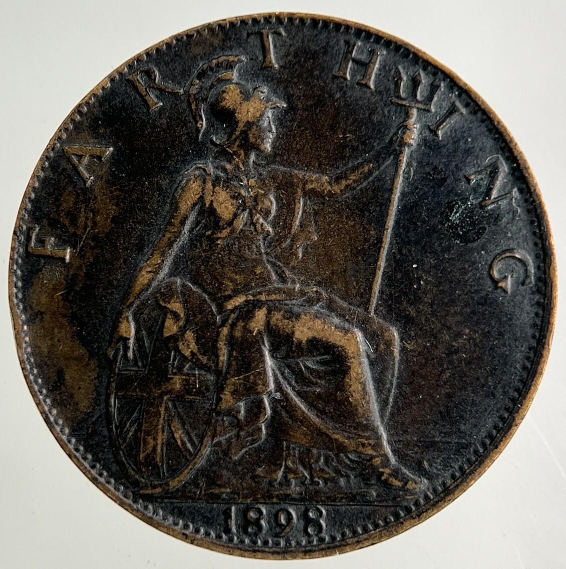 1898 Victoria Farthing Coin | Fine Collectable Grade