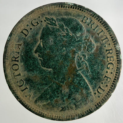 1887 Victoria Half-Penny Coin | Fine Collectable Grade