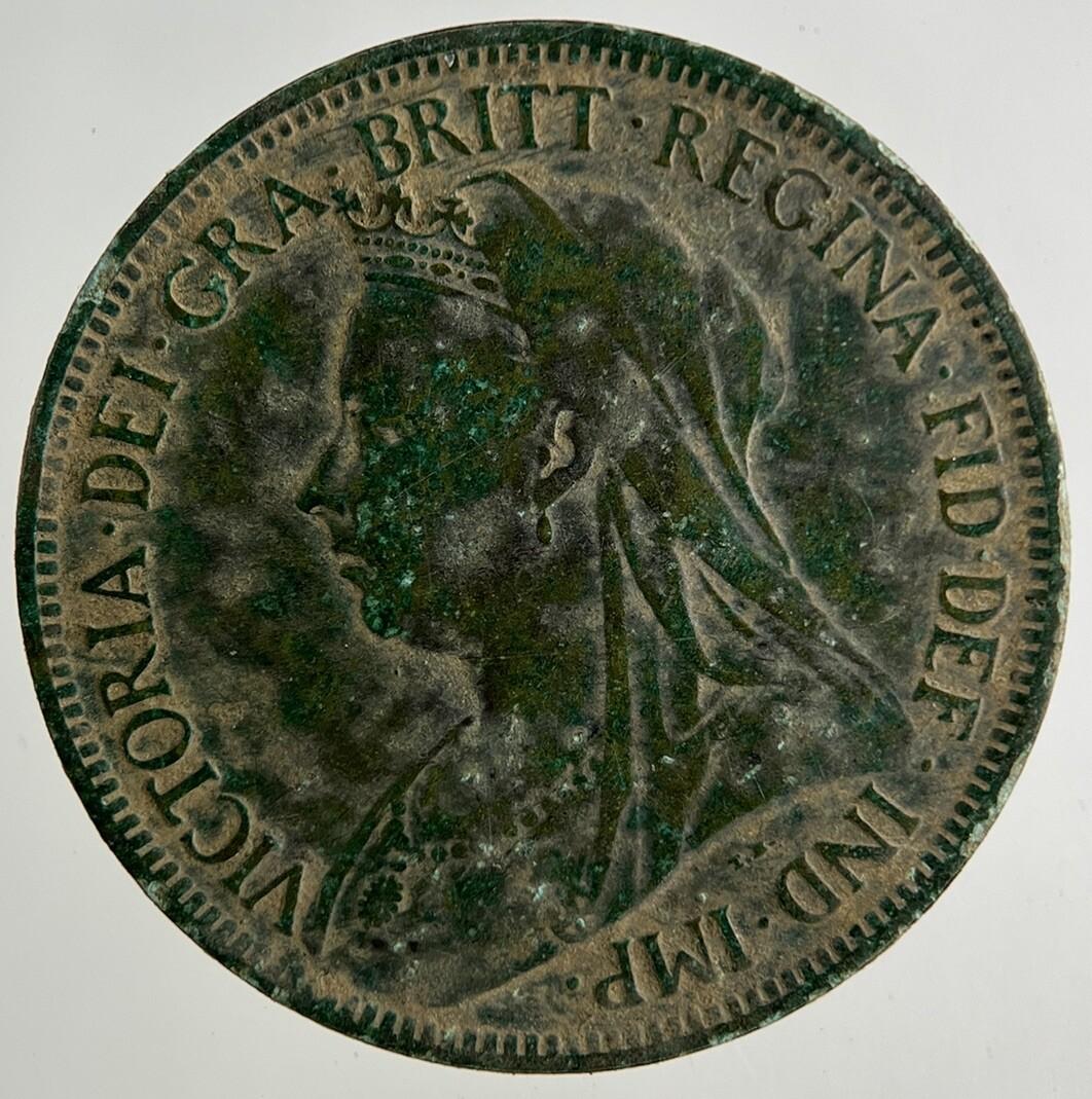 1896 Victoria Half-Penny Coin | Fine Collectable Grade