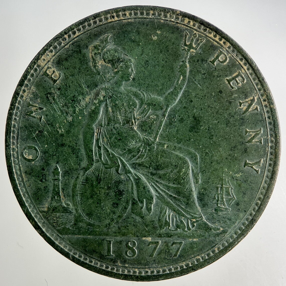 1877 Victoria One Penny Coin | Fine Collectable Grade