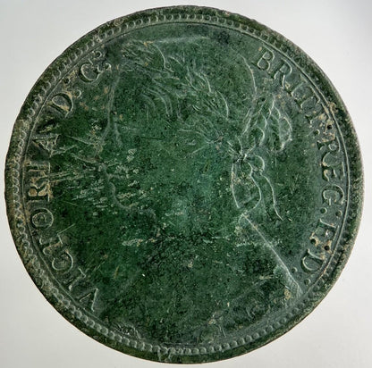 1877 Victoria One Penny Coin | Fine Collectable Grade