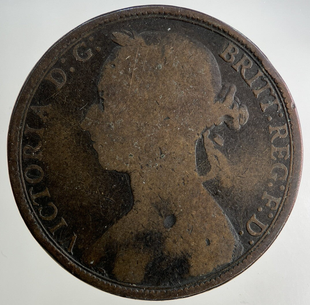 1891 Victoria One Penny Coin | Collectable Grade