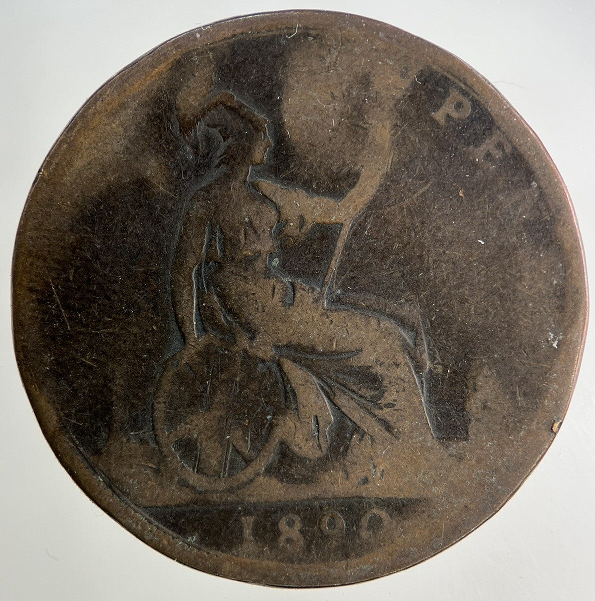 1890 Victoria One Penny Coin | Collectable Grade