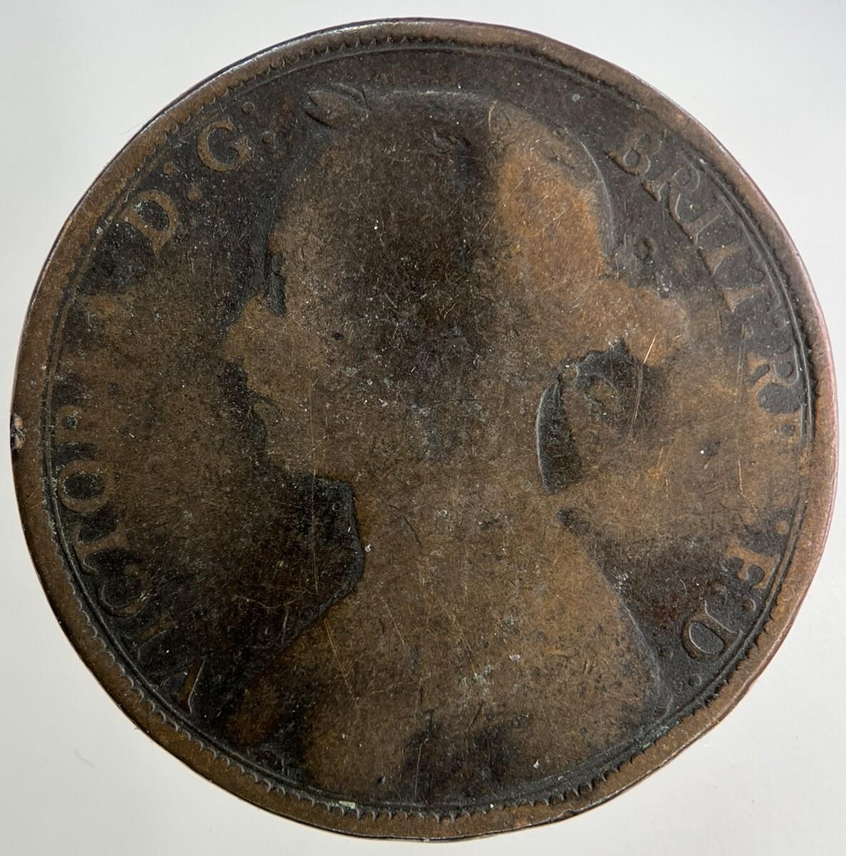 1890 Victoria One Penny Coin | Collectable Grade